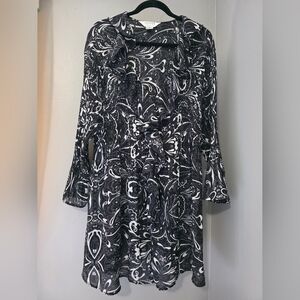 Allison Taylor Black and White Fun Dress
